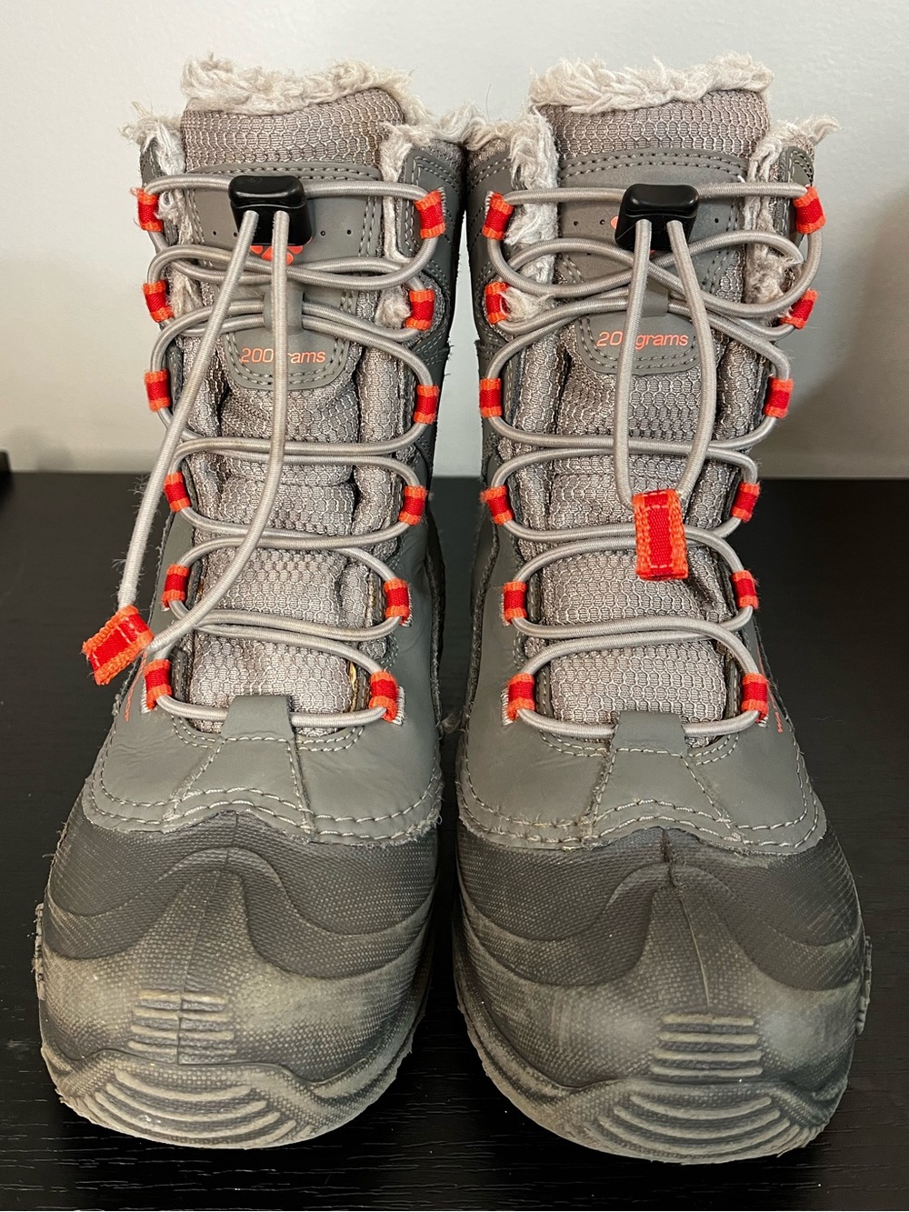 Columbia Kids/Youth Bugaboot III Waterproof Winter Snow Boot Gray Big Kid 4